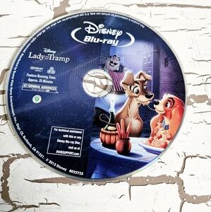 10/$15 Lady and the Tramp Blu Ray No Case